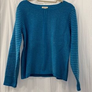 Cute blue Sundance Catalog sweater